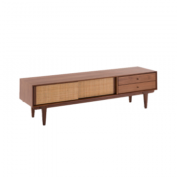 Тумба винтажная под телевизорсистему Hi-Fi Dalqui каштановый