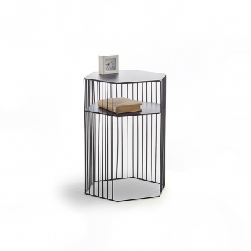 Тумба металлическая проволочная Topim черный