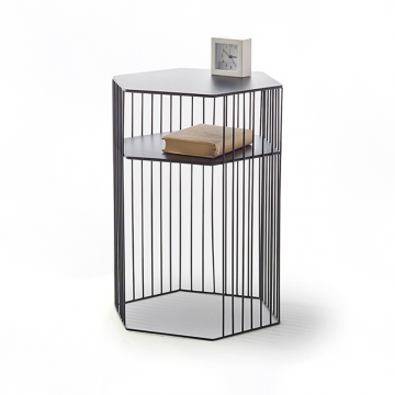 Тумба металлическая проволочная Topim черный