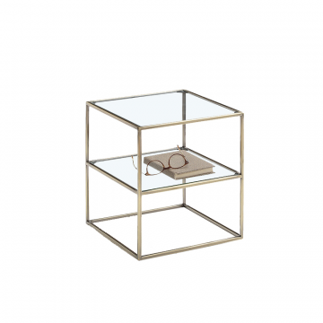 Столик журнальный с двойной столешницей Luxore желтый