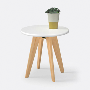 Столик круглый Jimi  единый размер белый