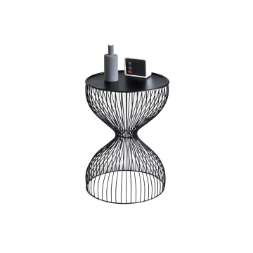 Прикроватный столик из проволоки Janik черный