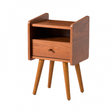 Столик для изголовья в винтажном стиле Ronda каштановый