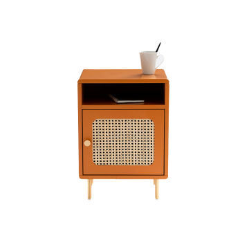 Прикроватная тумба из ротанга Redpop оранжевый