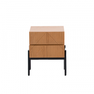 Прикроватная тумба с 2 ящиками Lodge каштановый