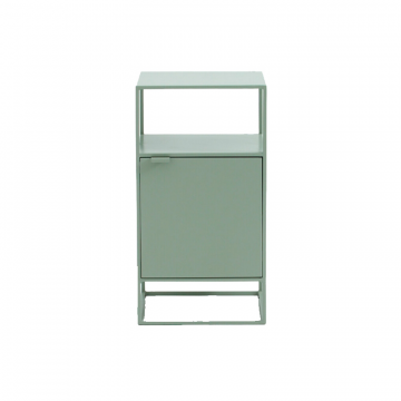Тумба прикроватная из стали с одной дверцей Hiba зеленый