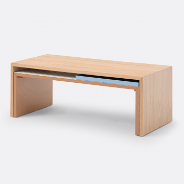 Стол журнальный с подносом Nesting  единый размер каштановый