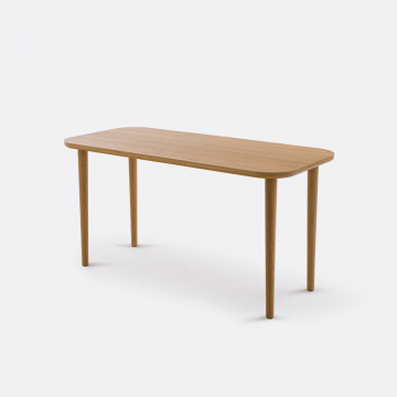 Стол журнальный из массива дуба Д100 см Crueso  единый размер бежевый