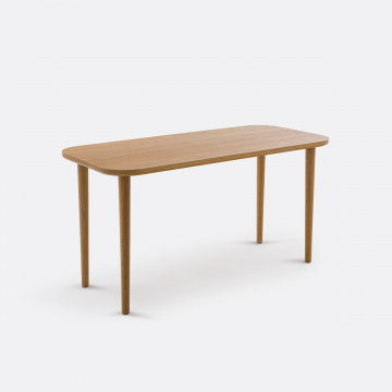 Стол журнальный из массива дуба Д100 см Crueso  единый размер бежевый