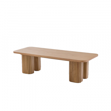 Столик журнальный из шпона дуба Latti  единый размер каштановый