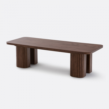 Столик журнальный из шпонированного ясеня Latti  единый размер каштановый