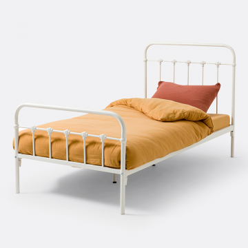 Кровать детская с прутьями Asper  90 x 190 см белый