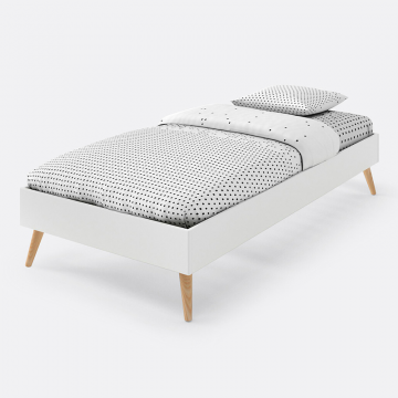 Кровать детская с сеткой JIMI  90 x 190 см белый