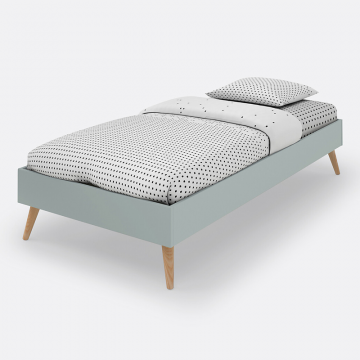 Кровать детская с сеткой JIMI  90 x 190 см зеленый