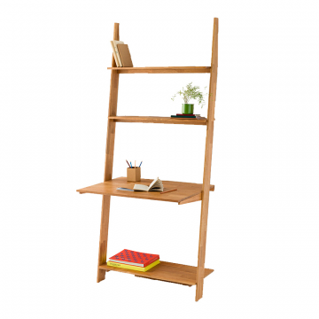 Этажерка настенная -- письменный стол из дуба Domeno бежевый