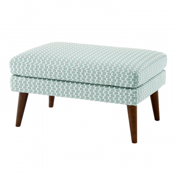 Пуф винтажный Smon  единый размер зелено-голубой/белый