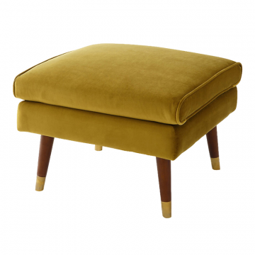 Пуф из велюра Y  единый размер желтый