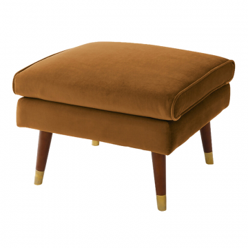 Пуф из велюра Y  единый размер каштановый