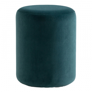 Пуф с обивкой из велюра Polina  единый размер зеленый