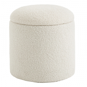 Пуф из ткани букле с ящиком Timour  единый размер бежевый