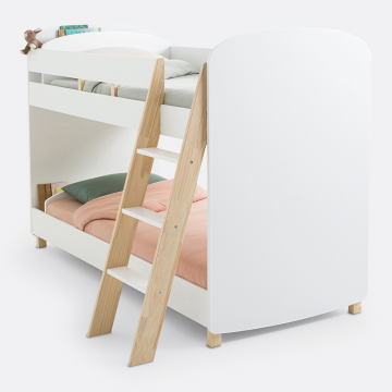 Кровать 2-х ярусная с кроватными основаниями Pietro  90 x 190 см белый