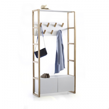 Шкаф в прихожую Compo белый