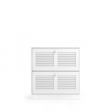 Тумба для обуви с 2 откидывающимися дверцами Mayor белый