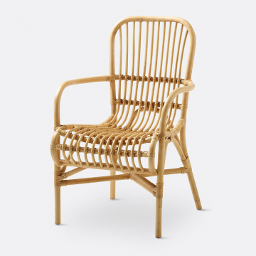 Кресло из ротанга Malu  единый размер бежевый