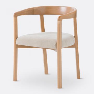 Кресло столовое с подлокотниками Germain  единый размер бежевый