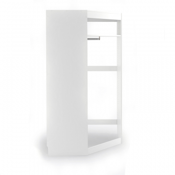 Модуль для одежды угловой Build белый