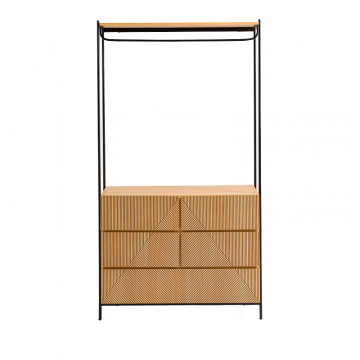 Модуль гардеробный с перекладиной  5 ящиков Lodge