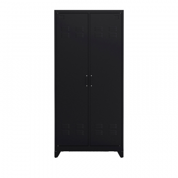 Шкаф с 2 дверками из металла Hiba черный