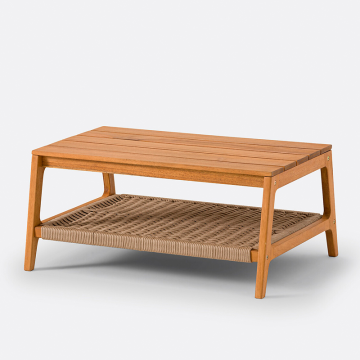 Стол журнальный для сада из акации Natou  единый размер бежевый