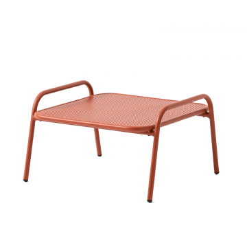 Стол журнальный  подставка для ног из алюминия Lysa  единый размер каштановый