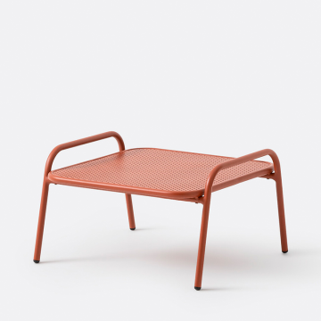 Стол журнальный  подставка для ног из алюминия Lysa  единый размер каштановый