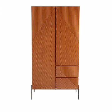 Шкаф с 2 дверками Lodge каштановый