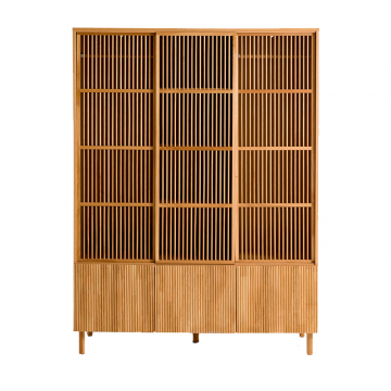 Шкаф из дуба с 6 дверками Bilbao бежевый