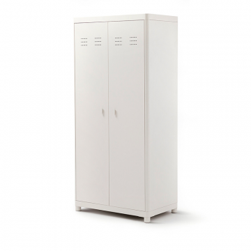 Шкаф с двумя дверцами из стали Livona бежевый