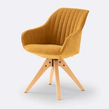 Кресло офисное вращающееся JIMI  единый размер желтый