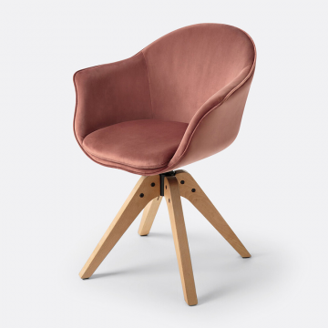 Кресло офисное вращающееся QUILDA  единый размер розовый