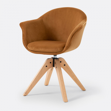 Кресло офисное вращающееся QUILDA  единый размер желтый