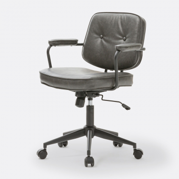 Кресло офисное винтажное Felipe  единый размер серый