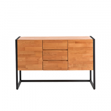 Буфет из дуба и металла в индустриальном стиле Hiba