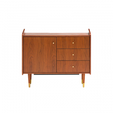 Шкаф для посуды маленький винтажный из орехового дерева Ronda