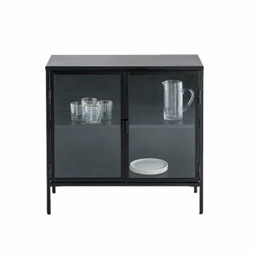 Буфет-витрина с двумя металлическими дверцами Harlem