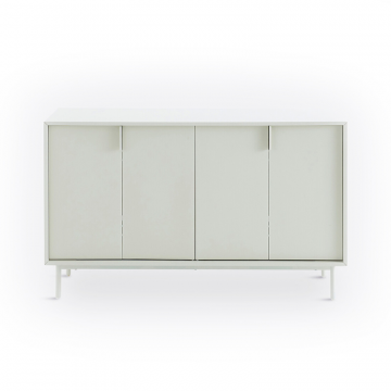 Буфет со складными дверцами гармошкой Illan  единый размер серый