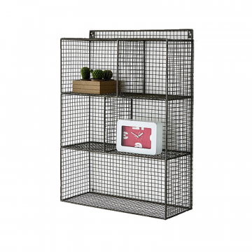 Полка настенная из металла 5 отделений AREGLO серый