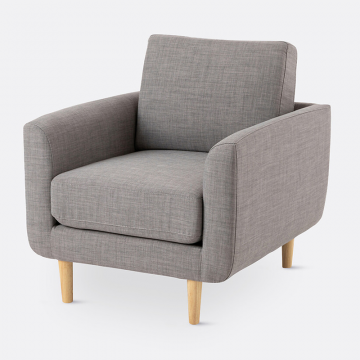 Кресло Jimi  1-мест. серый