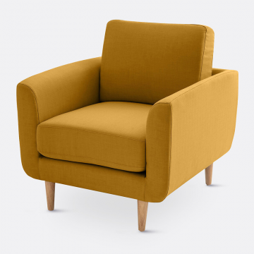 Кресло Jimi  1-мест. желтый