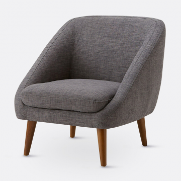 Кресло винтажное SMON  1-мест. серый